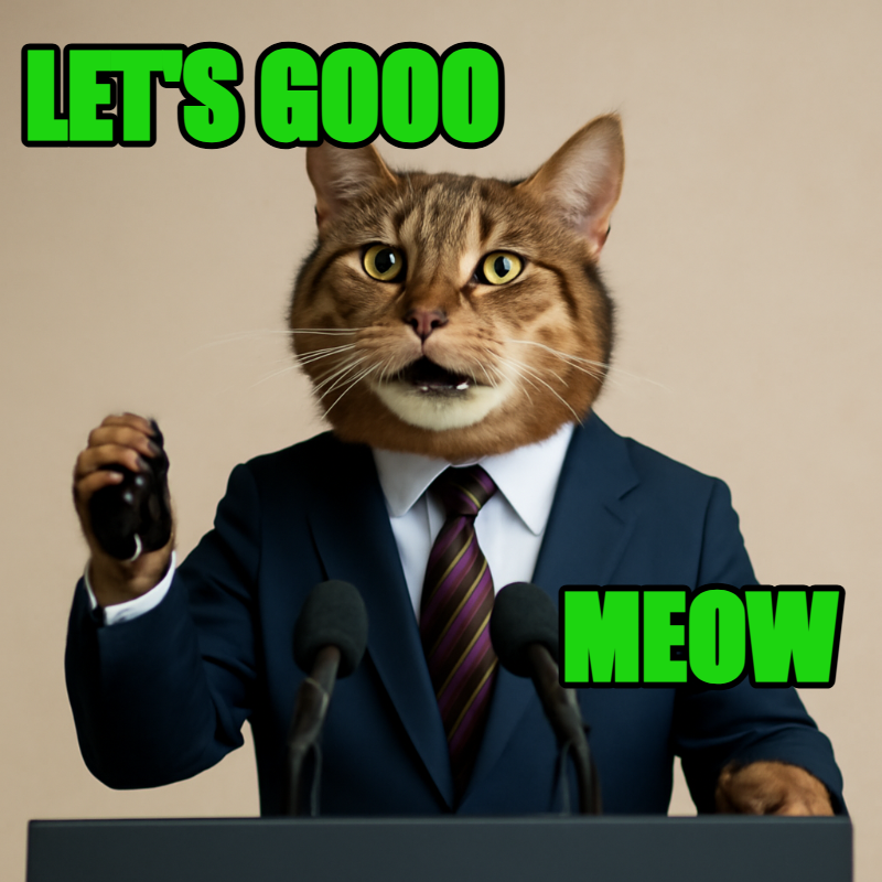 Sample meme preview made from an AI image with text overlay (example)